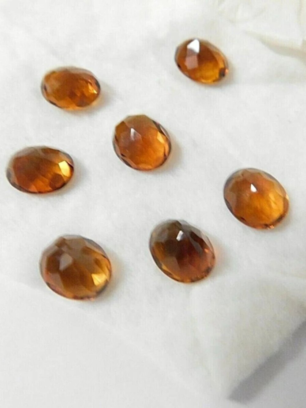 Citrine Madeira Oval Cut Set of 7 Gemstones 11 x 9